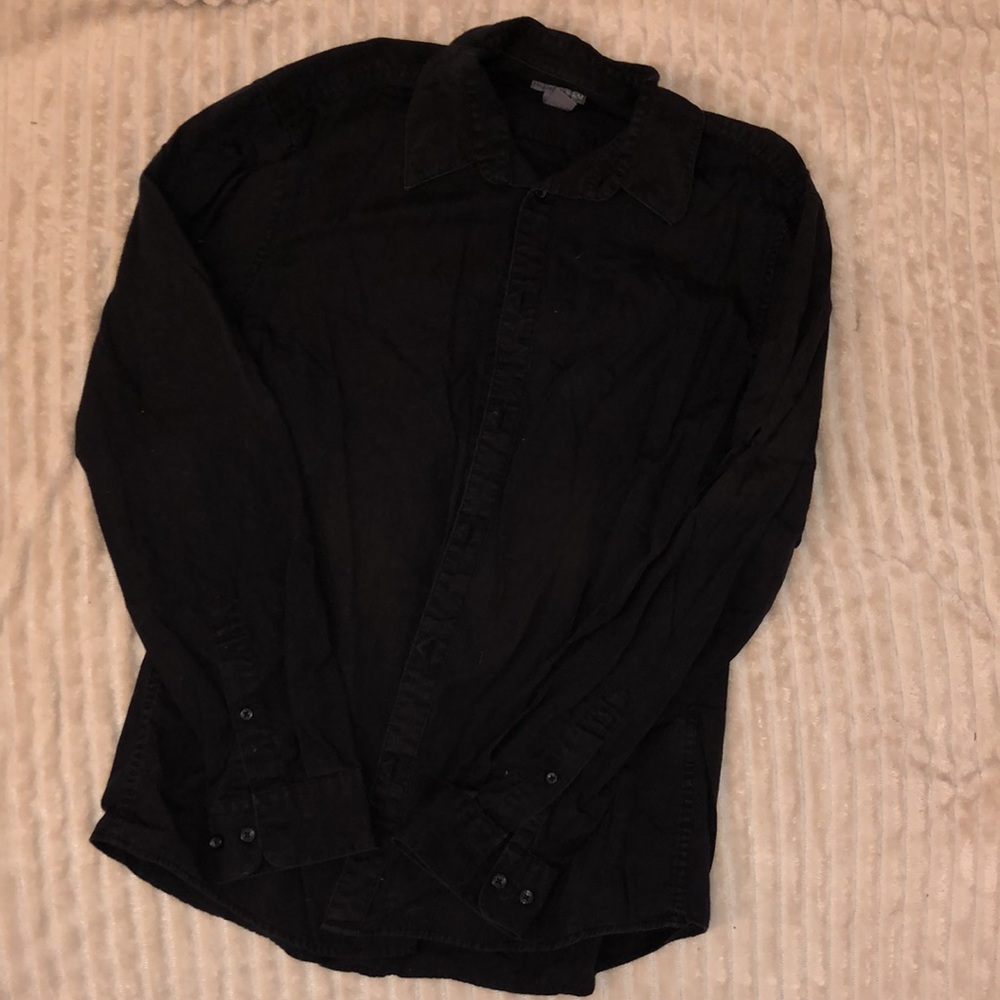 Black button up shirt